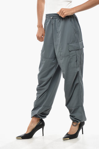 Nylon Cargo Pants WINNY with Ankle Drawstring
