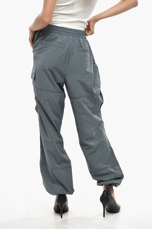 Nylon Cargo Pants WINNY with Ankle Drawstring