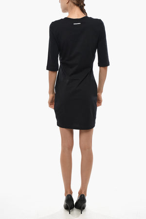 Short-Sleeve Dress With Heart Detail