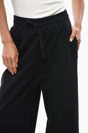 Brushed Cotton Palazzo Joggers