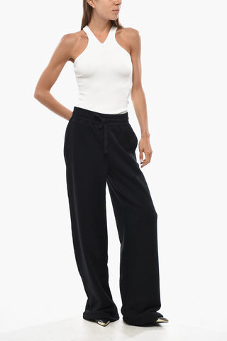 Brushed Cotton Palazzo Joggers