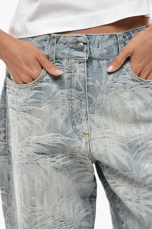 Loose-Fit Jaquard Jeans 24cm