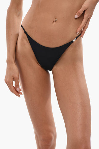 ICON Solid-Color Bikini Brief with Silver Detail