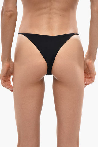 ICON Solid-Color Bikini Brief with Silver Detail