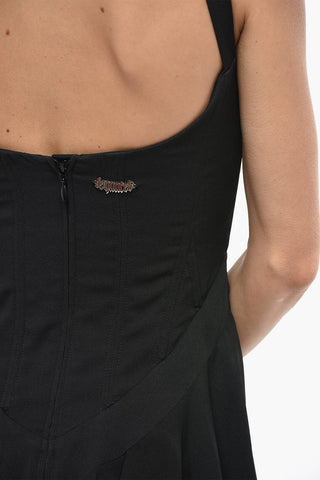 Mini Vestito DEENA In Misto Seta con Corpetto e Scollo a Cuore