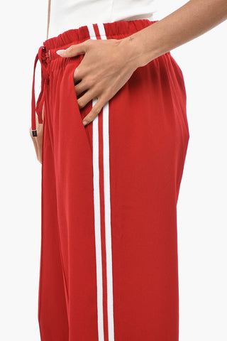 Palazzo Joggers with Contrasting Side Stripes