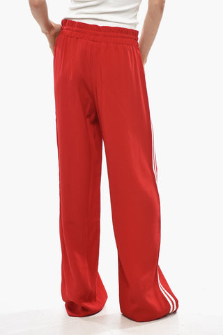 Palazzo Joggers with Contrasting Side Stripes