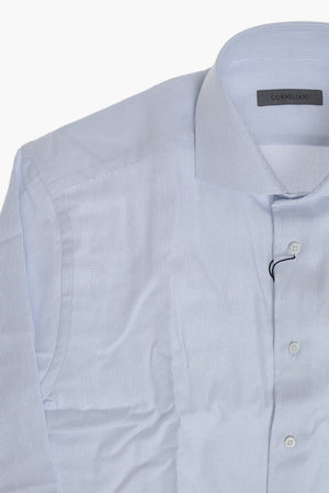 Patterned Cotton Jersey Shirt With French Collar