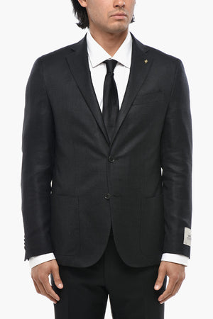 CC COLLECTION Blazer in Misto Lana Vergine Due Spacchi Rever Classico