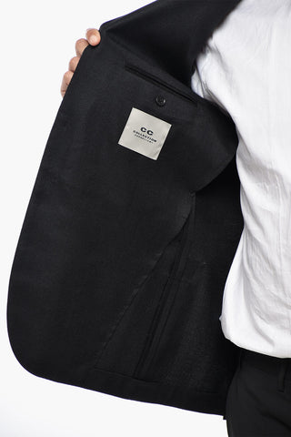 CC COLLECTION Blazer in Misto Lana Vergine Due Spacchi Rever Classico