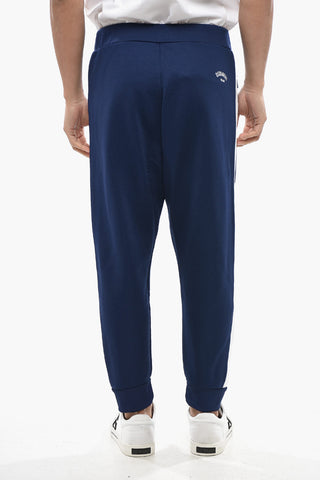 Cotton-Blend Joggers with Contrasting Side Stripe