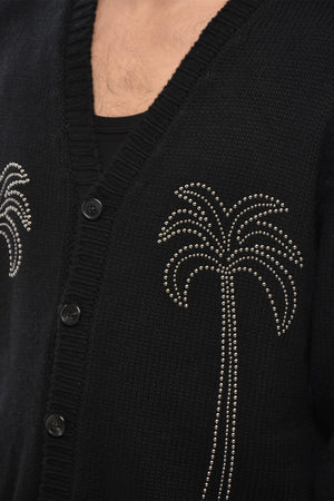 Cardigan MILANO in misto Lana con Dettagli Borchie