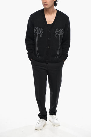 Wool-Blend Cardigan MILANO With Stud Details