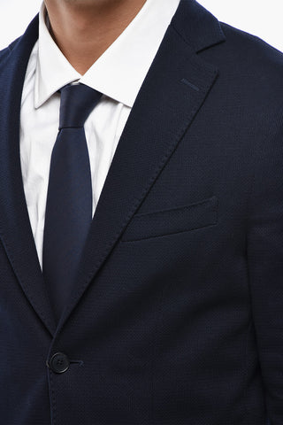 CC COLLECTION Unlined Cotton Blazer with Patch Pockets