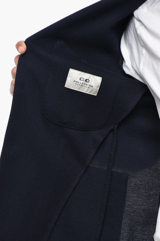 CC COLLECTION Unlined Cotton Blazer with Patch Pockets