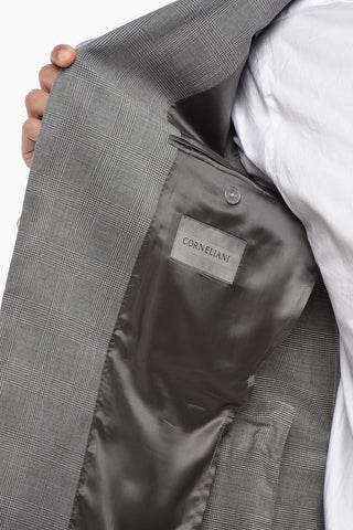 Half-Lined Blazer LEADER with District Check Pattern