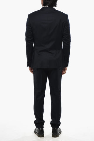 CIRCLE Wool Cloth Suit With Flap Pockets