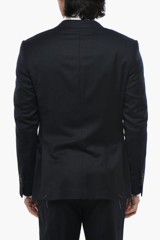 CIRCLE Wool Cloth Suit With Flap Pockets