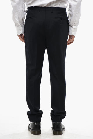 CIRCLE Wool Cloth Suit With Flap Pockets