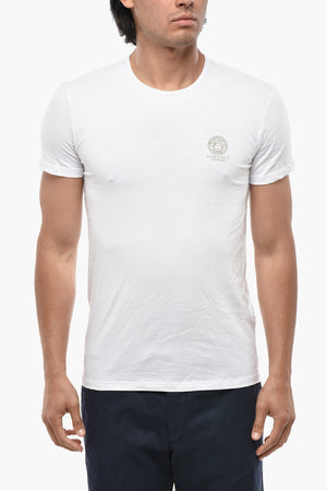 UNDERWEAR T-Shirt Girocollo in Tinta Unita con Logo Stampato