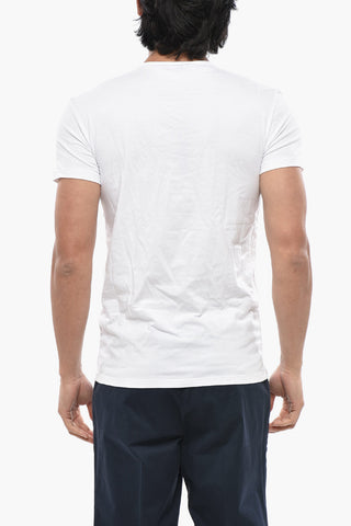 UNDERWEAR T-Shirt Girocollo in Tinta Unita con Logo Stampato
