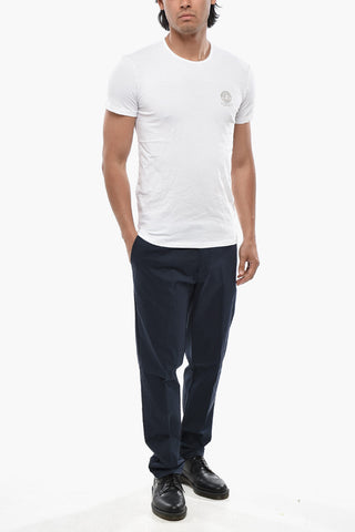 UNDERWEAR T-Shirt Girocollo in Tinta Unita con Logo Stampato