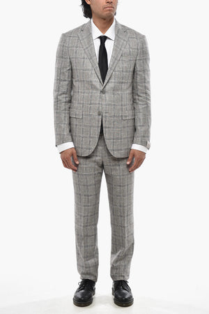 Mixed-Linen Suit ACADEMY in District Check