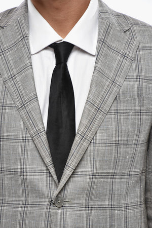 Mixed-Linen Suit ACADEMY in District Check