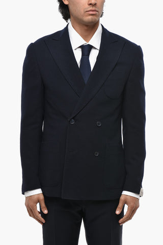 Double-Breasted Blazer GATE With Patch Pockets