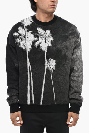 Cotton Crewneck Sweater CULTURE Ombre Effect