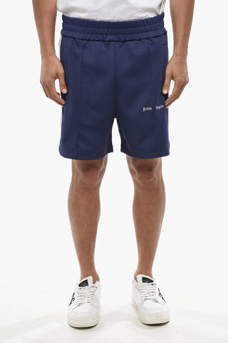 Track Shorts with Contrast Side Stripes