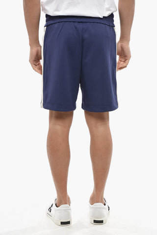 Track Shorts with Contrast Side Stripes