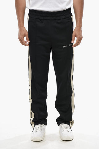Pantaloni Track Casual con Bande Laterali a Contrasto