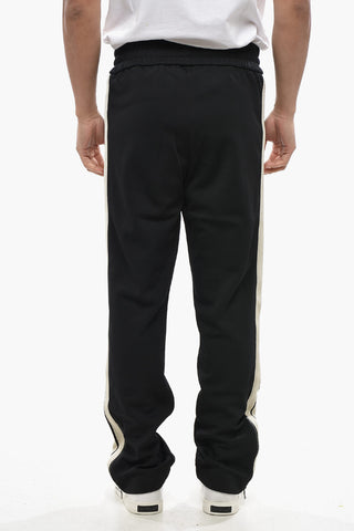 Pantaloni Track Casual con Bande Laterali a Contrasto