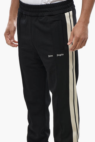 Pantaloni Track Casual con Bande Laterali a Contrasto