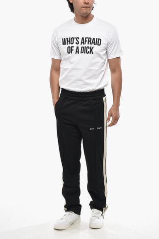 Pantaloni Track Casual con Bande Laterali a Contrasto