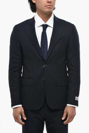 Blazer Monopetto in Lana Vergine con Rever Classico