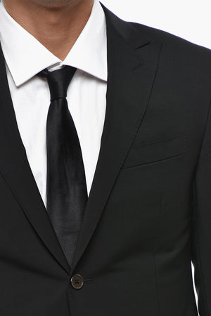 Mohair Blend Suit CERIMONIA ACADEMY with Peak Lapel