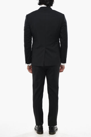 Mohair Blend Suit CERIMONIA ACADEMY with Peak Lapel