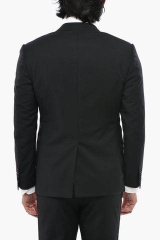 Mohair Blend Suit CERIMONIA ACADEMY with Peak Lapel