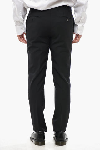 Mohair Blend Suit CERIMONIA ACADEMY with Peak Lapel