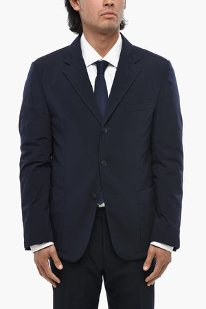 Blazer in Seidenmischung OUTDOOR mit aufgesetzten Taschen