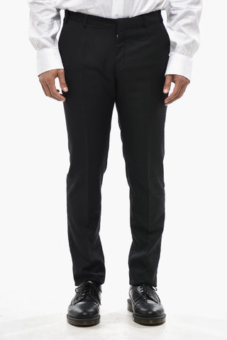 CC COLLECTION 3-Piece Virgin Wool Suit with Peak Lapel