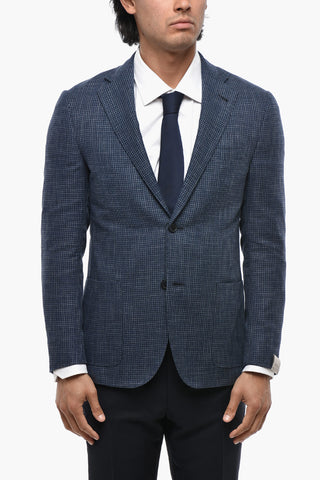 Teilgefütterter Blazer GATE mit Hahnentritt-Muster