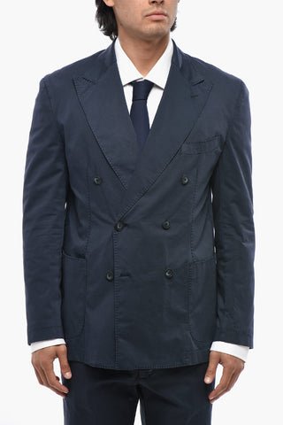 CC COLLECTION Double-Breasted Suit with Peak Lapel