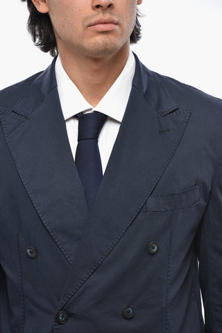 CC COLLECTION Double-Breasted Suit with Peak Lapel
