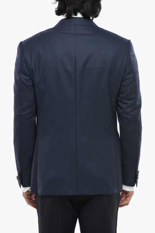 Virgin Wool Bird's-Eye Half-Lined Blazer LEADER