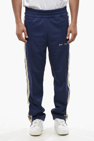Pantaloni Track Casual con Bande Laterali a Contrasto
