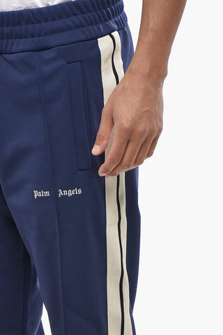 Pantaloni Track Casual con Bande Laterali a Contrasto