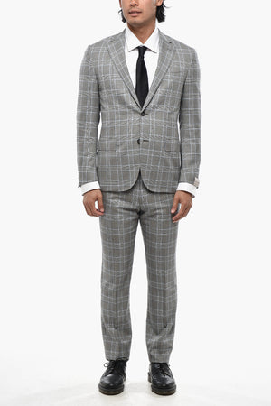 Virgin Wool Suit ACADEMY with District Check Pattern